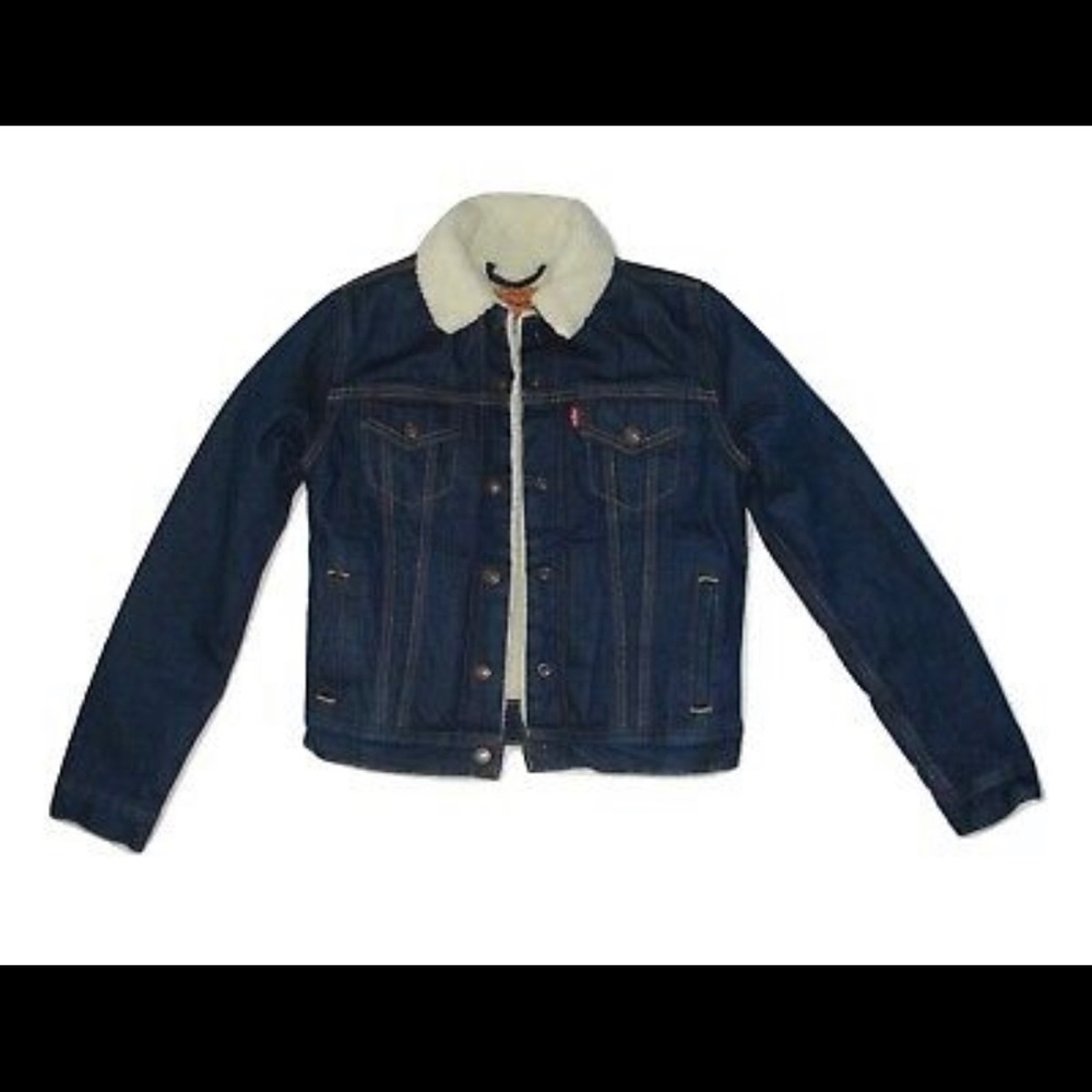 Levi’s Denim Trucker Sherpa Jacket - Picture 2 of 3